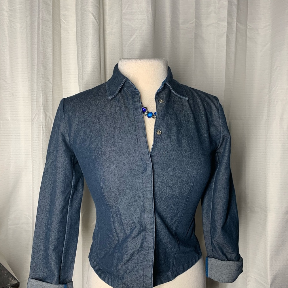 BLUE SHIRT BANA REPUBLIC SIZE 4🦋
